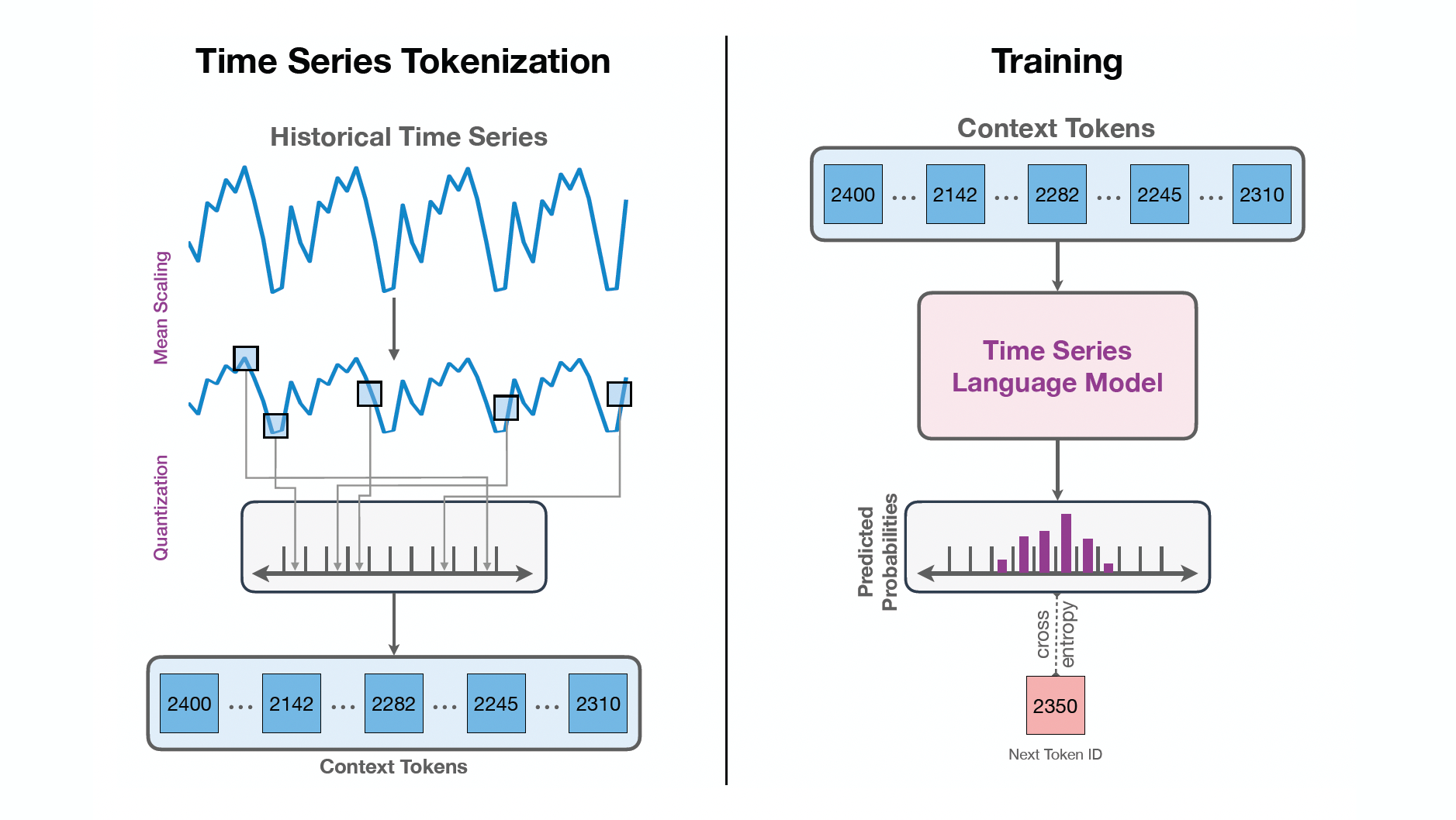 Chronos: Adapting language model architectures for time series